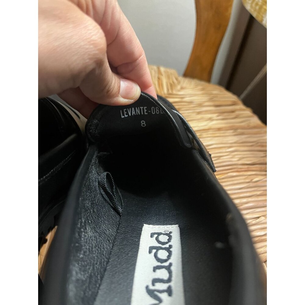 Mudd Mary Jane Platform Penny Loafer Black Block Heel Y2k Size 8 - Picture 5 of 12